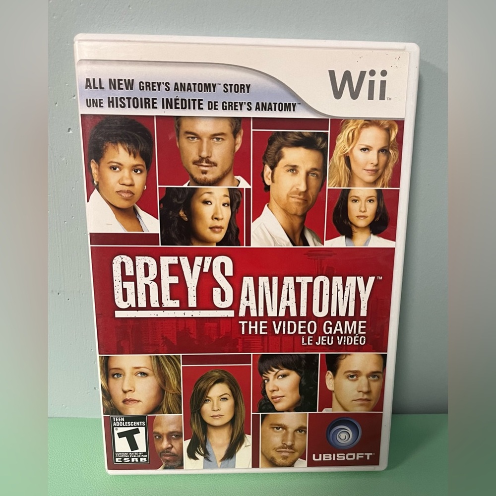 Grey’s Anatomy The Video Game, Rated Teen, Wii game